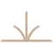 Ekena Millwork Richland Smooth Timber Gable Bracket, Douglas Fir, 84"W x 49"H x 3 1/2"D x 3 1/2"F, 14/12 Pitch GBW084X49X0404RIC00SDF - alternate 1